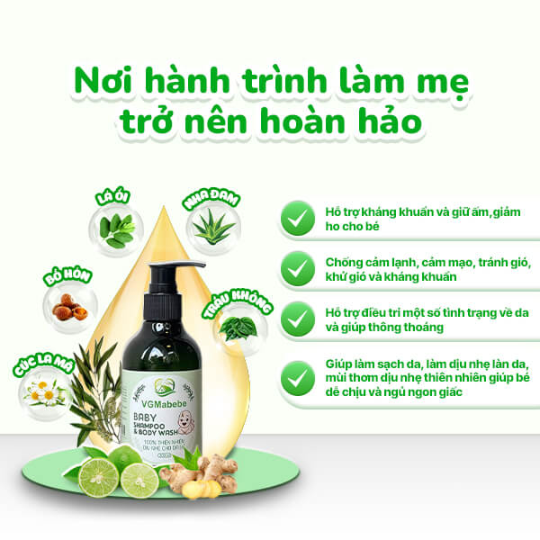 Sữa tắm gội VGMabebe
