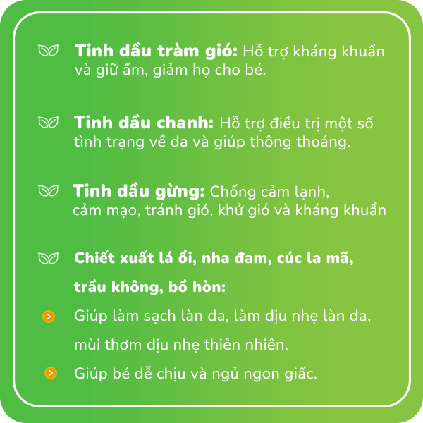 Thành phần và công dụng có trong sản phẩm sữa tắm gội