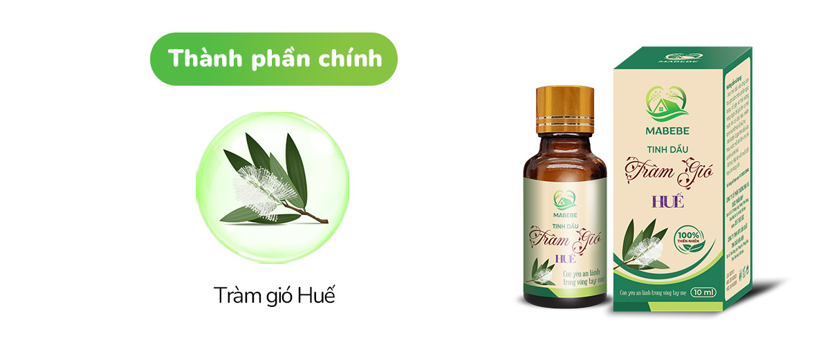 Thành phần chính có trong dầu tràm Mabebe